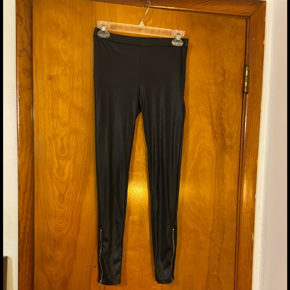 Miley Cyrus & Max Azria Vegan Leather Leggings